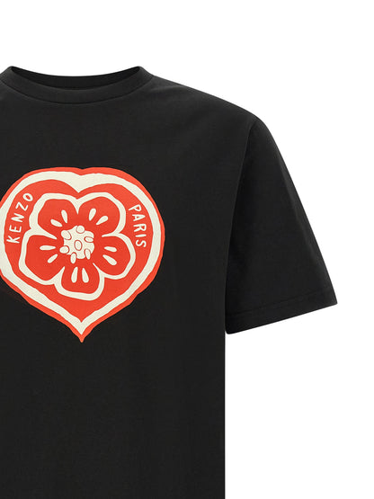 Kenzo Boke Heart T-shirt — Men’s Topwear, Black