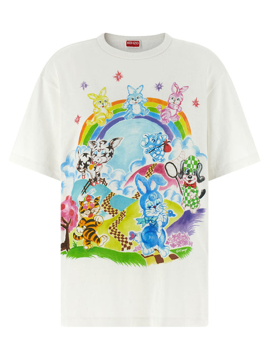 Kenzo Cartoon T‑shirt — Women's Topwear, White