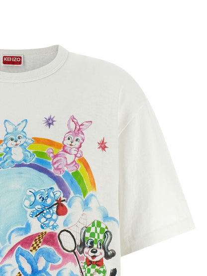 Kenzo Cartoon T‑shirt — Women's Topwear, White
