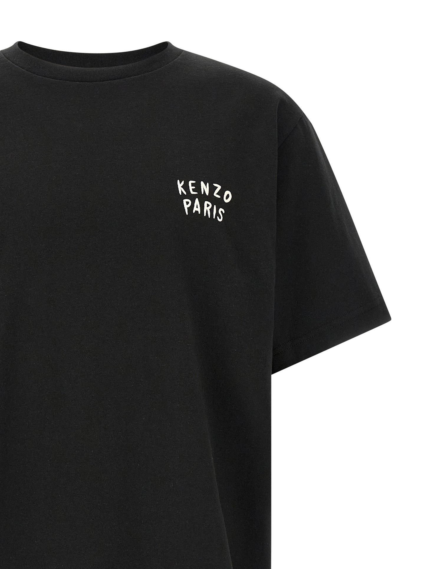Kenzo Boke Heart T-shirt – Oversized Black Topwear
