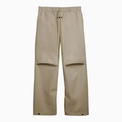 Fear of God Rubberized wide-leg trousers in Dune
