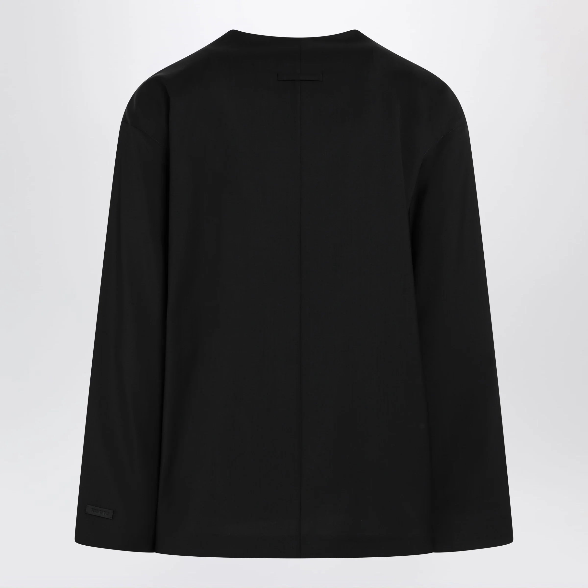 Fear of God Black wool jacket with shawl collar