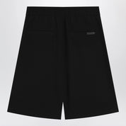 Fear of God Black baggy wool Bermuda shorts