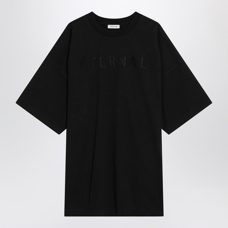 Fear of God Black Eternal T-shirt in Heavy Cotton