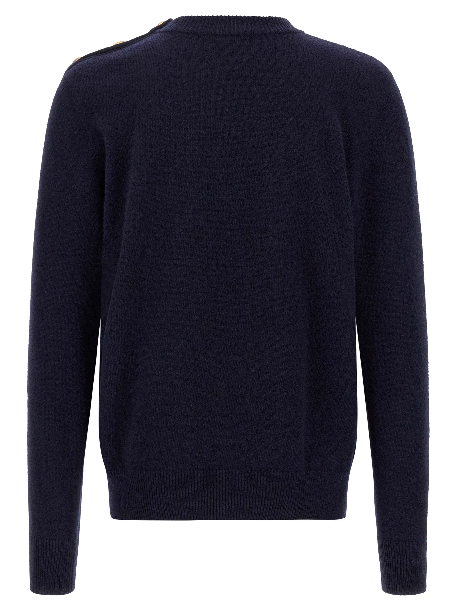 Balmain Leone Catena Button Sweater — Men's Knitwear