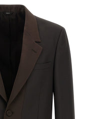 Fendi Crepe Wool Blazer for Men — Brown Sport Jacket