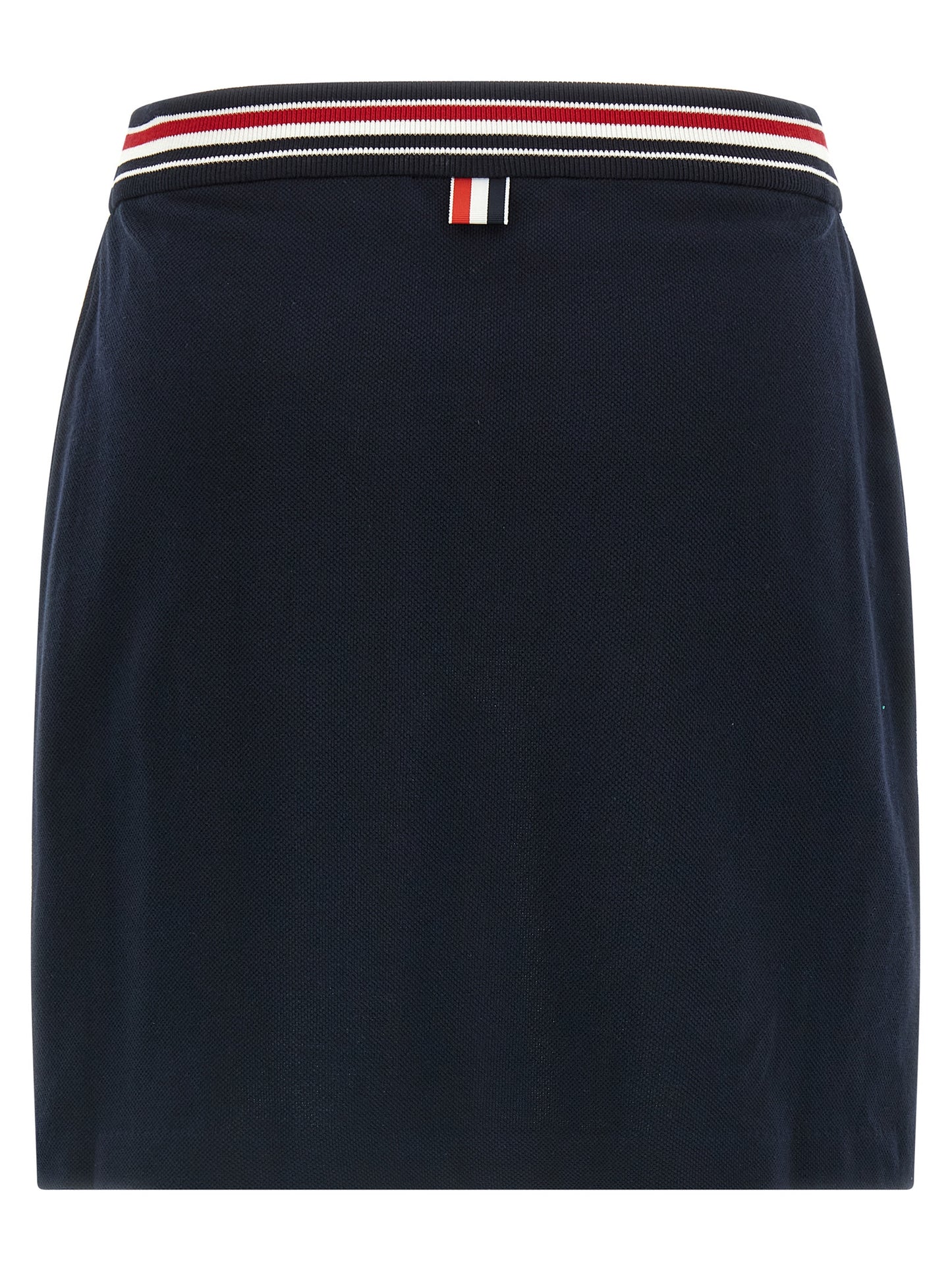 Thom Browne RWB Skirt — Piqué Cotton Miniskirt