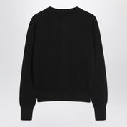 Ami Paris Black Ami De Coeur cardigan