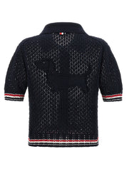 Thom Browne Hector Pointelle Polo Shirt