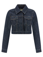 Fendi Ff Denim Bolero Jacket