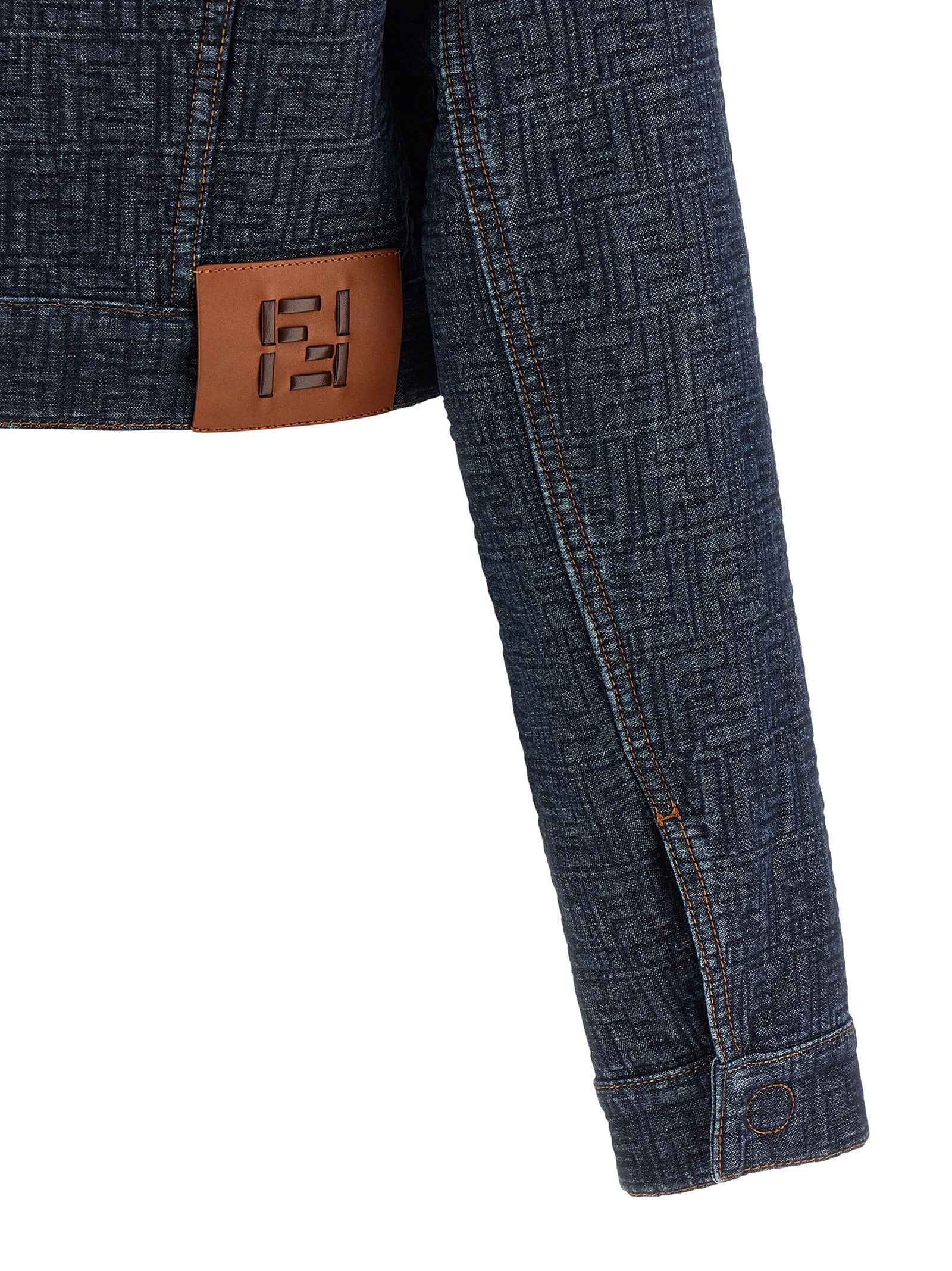 Fendi Ff Denim Bolero Jacket