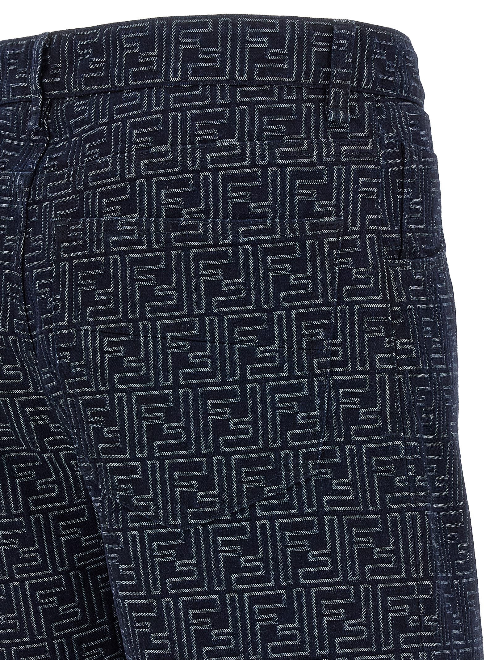 Fendi Bermuda Jeans Jacquard Ff