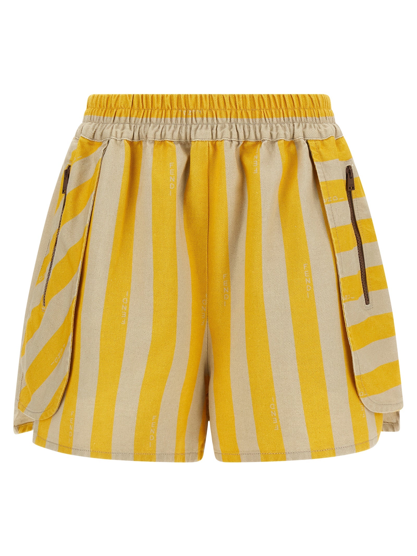 Fendi Pequin Striped Shorts — Luxury Cotton-Linen Fit