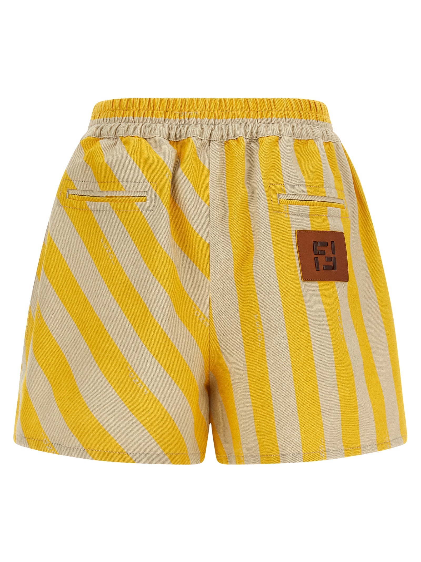Fendi Pequin Striped Shorts — Luxury Cotton-Linen Fit