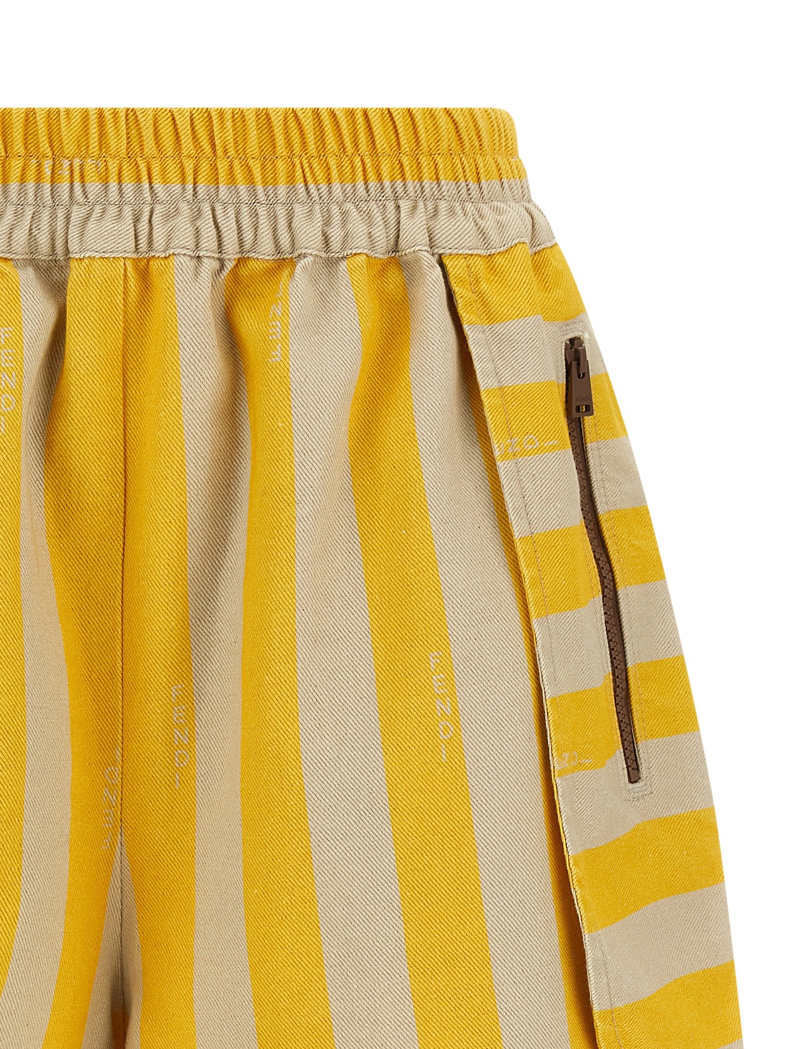 Fendi Pequin Striped Shorts — Luxury Cotton-Linen Fit