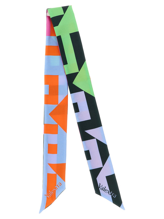 Valextra Love Lines Silk Ribbon for Bags — Multicolor