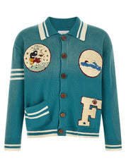 Found Fin Varsity Cardigan