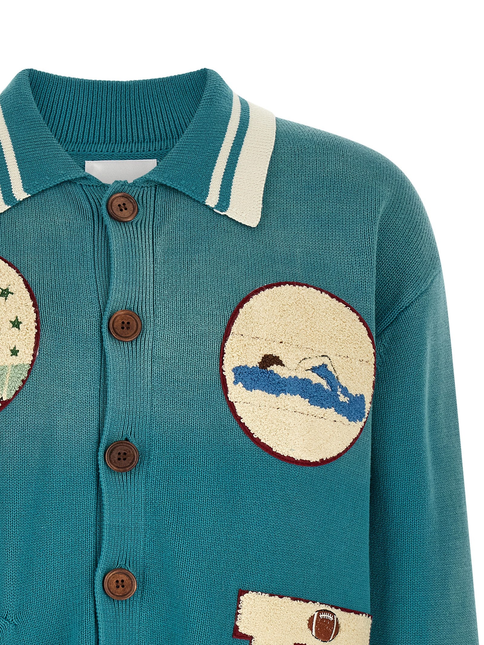 Found Fin Varsity Cardigan