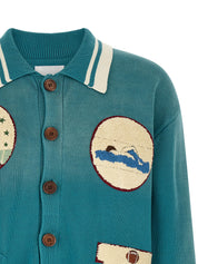 Found Fin Varsity Cardigan