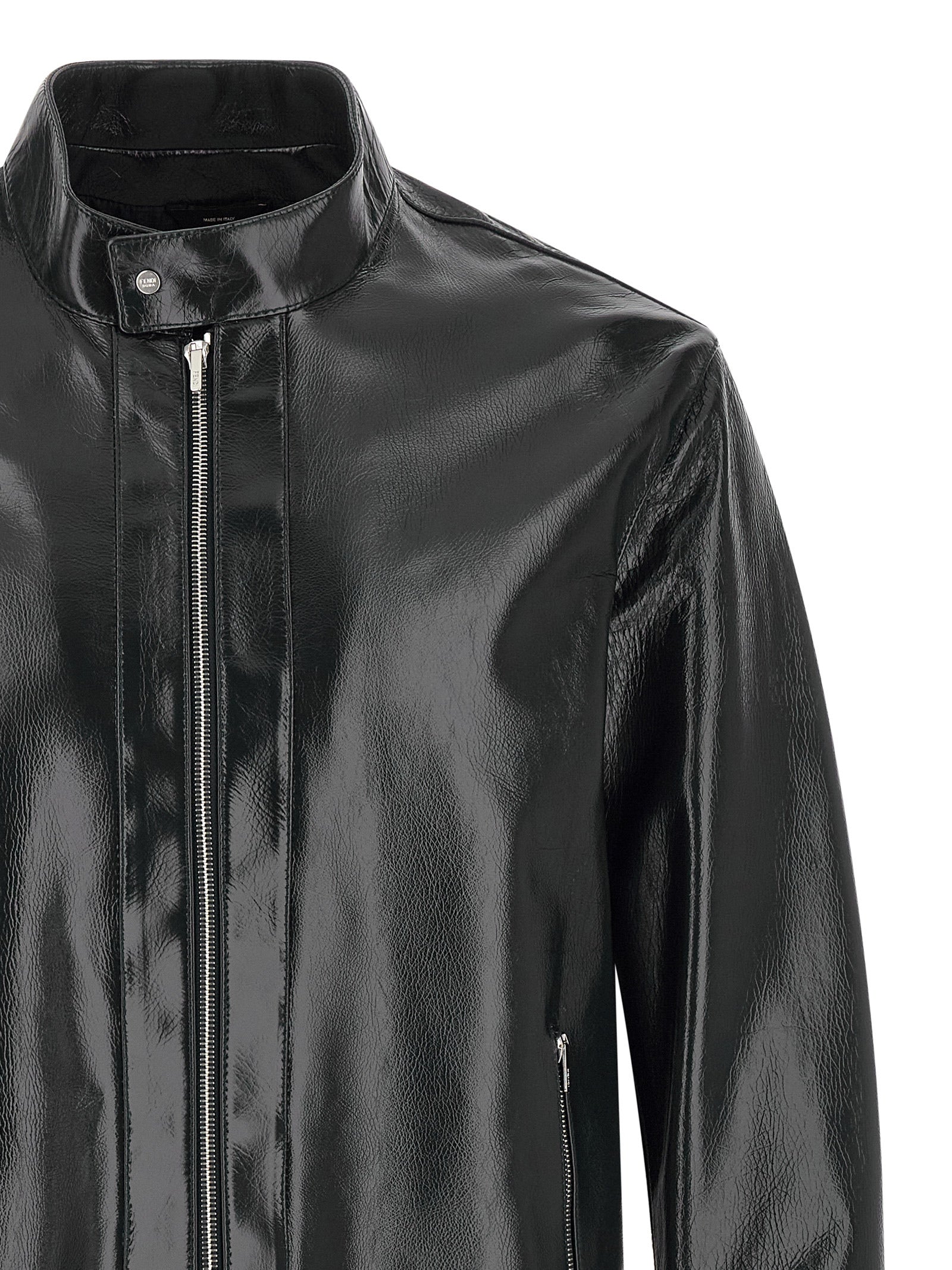 Fendi Lacquered Leather Blouson