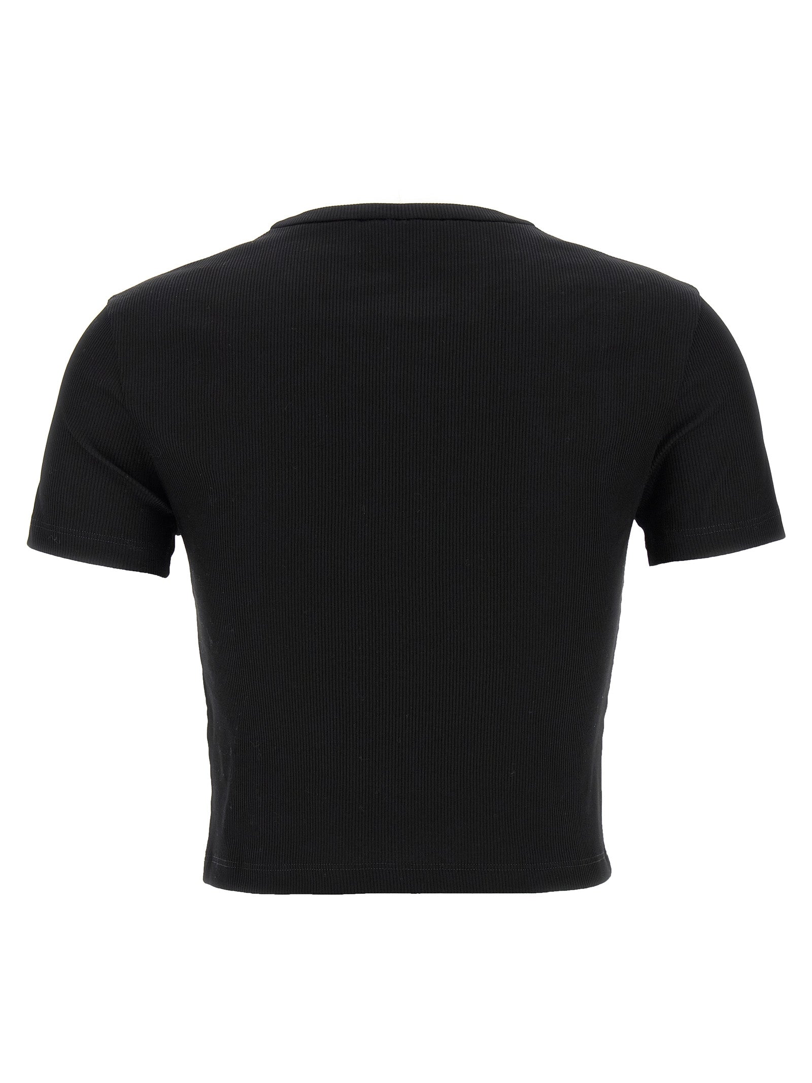 Fendi Cropped T-shirt — Women's Black Topwear