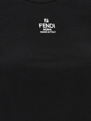 Fendi Cropped T-shirt — Women's Black Topwear