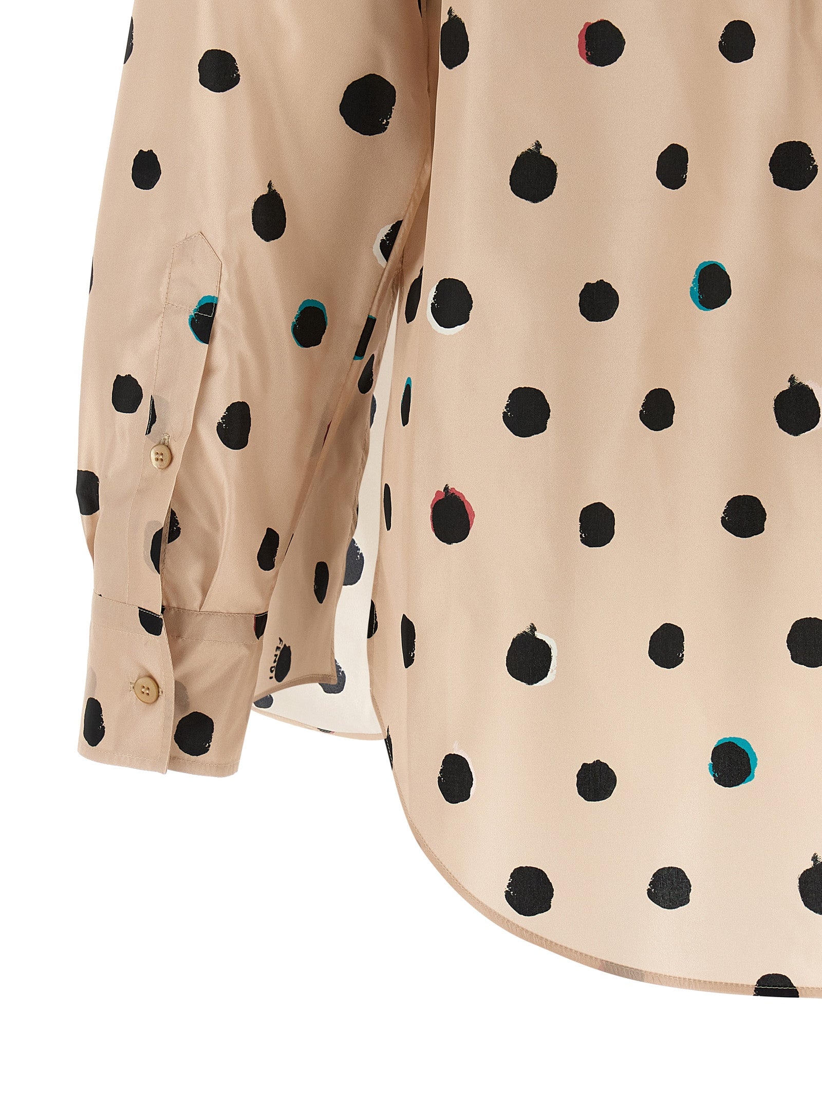 Fendi Falena Dots Shirt — Pink Oversized Shirt