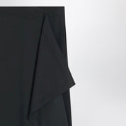 Ami Paris Anthracite grey wool skirt midi