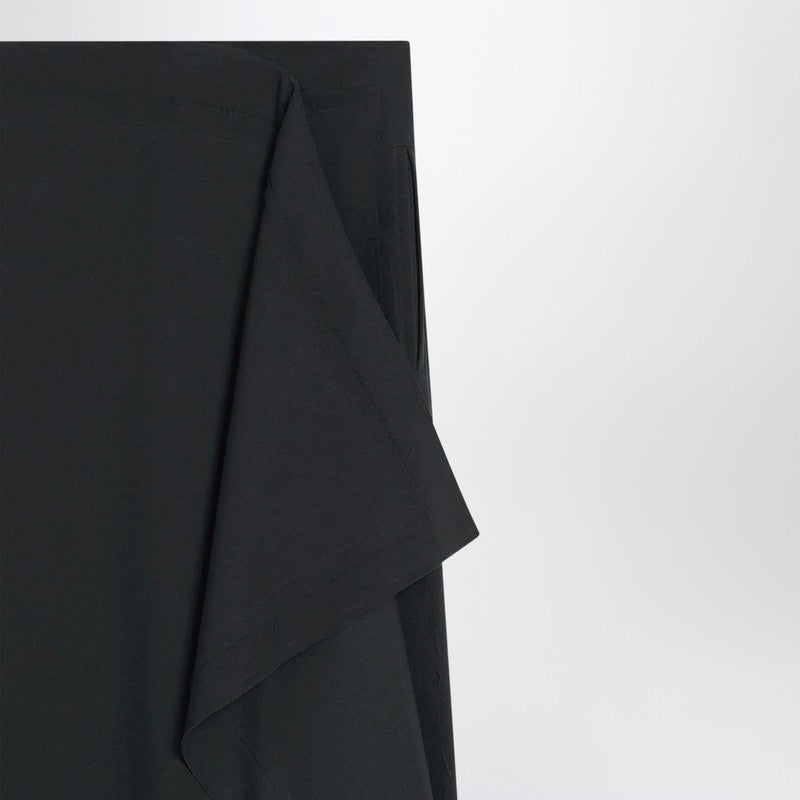 Ami Paris Anthracite grey wool skirt midi