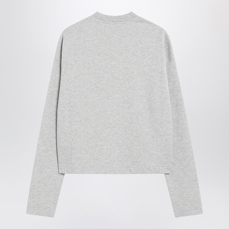 Ami Paris Sweat Ami De Coeur Gris