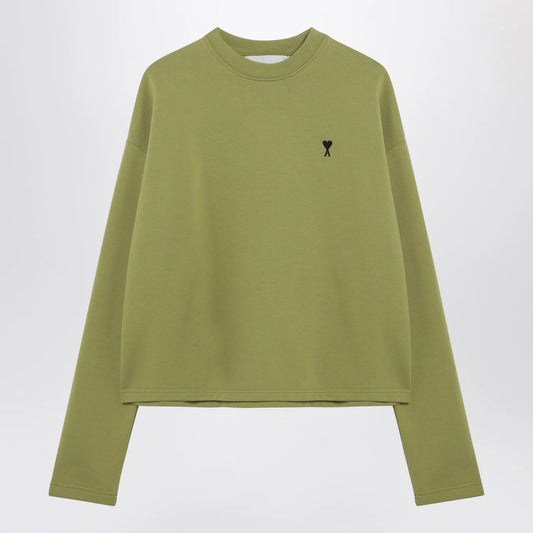 Ami Paris Ami de Coeur matcha green sweatshirt