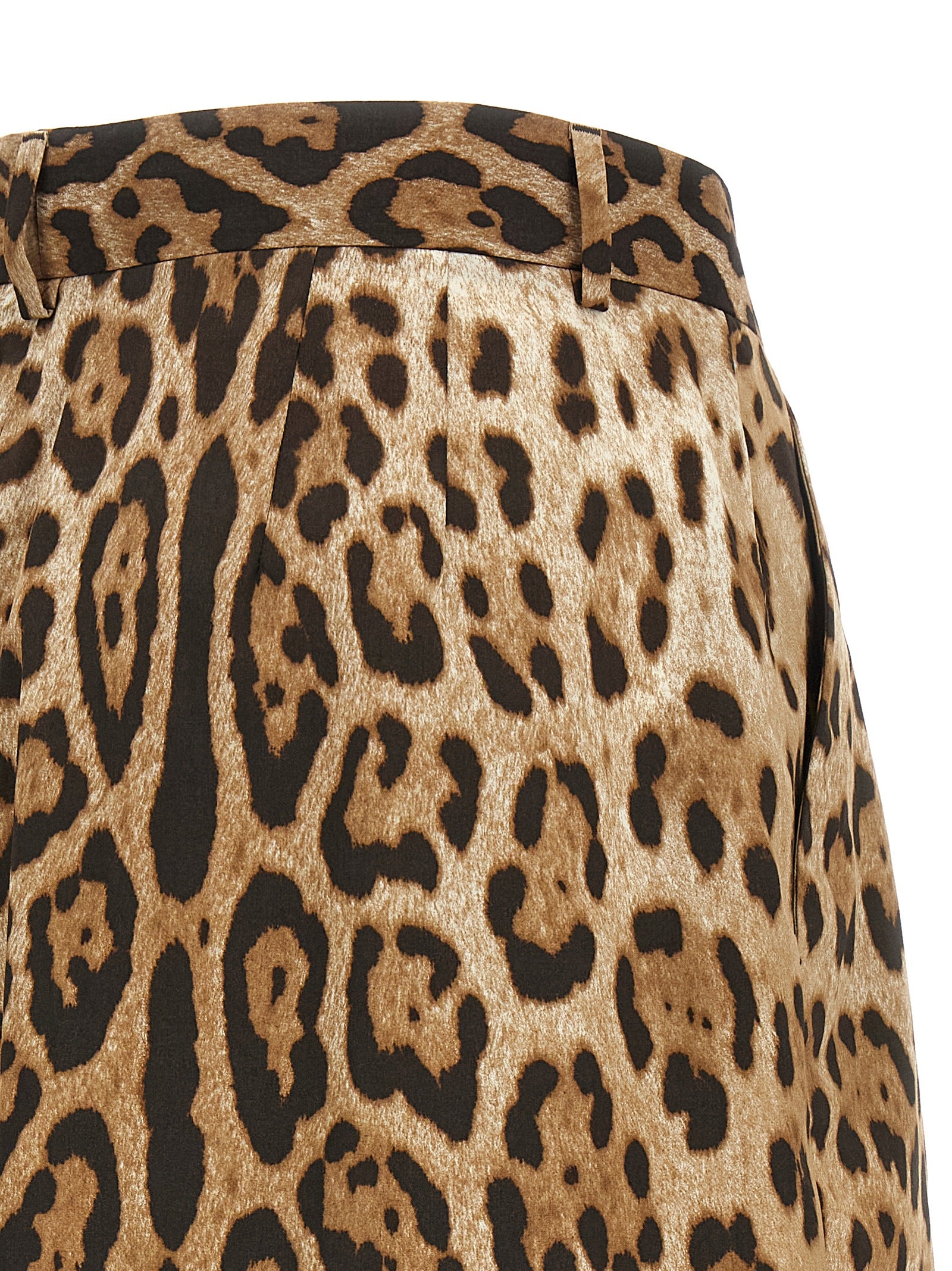 Dolce & Gabbana High Waist Shorts — Animal Print Luxury