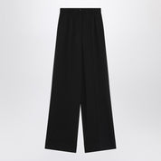 Pantalon en laine mélangée noire Dolce &amp; Gabbana