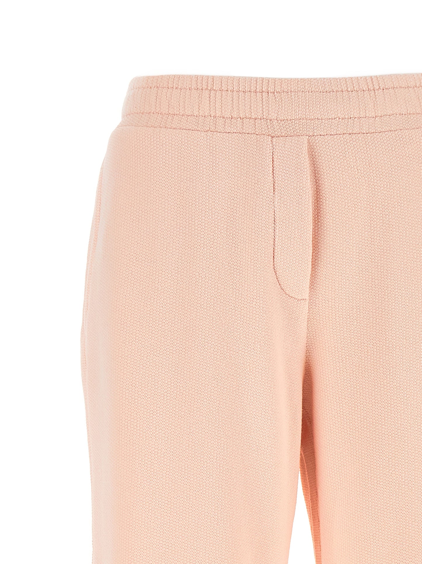 Dolce & Gabbana Pink Logo Embroidery Joggers