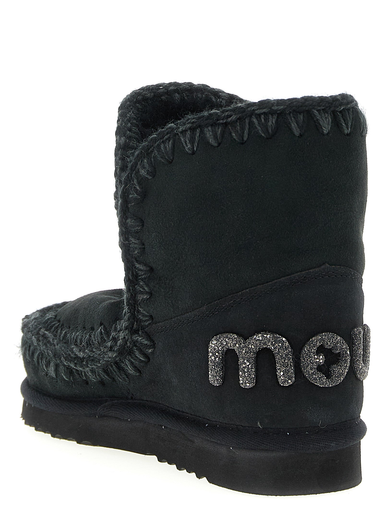 Mou Eskimo 18 Glitter Logo Ankle Boots — Boots for Women
