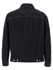 Fendi Crest Jacket for Men — Denim Jacket, Blue