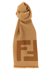 Fendi FF Macro Scarf — Two‑Tone Wool Scarf, €450