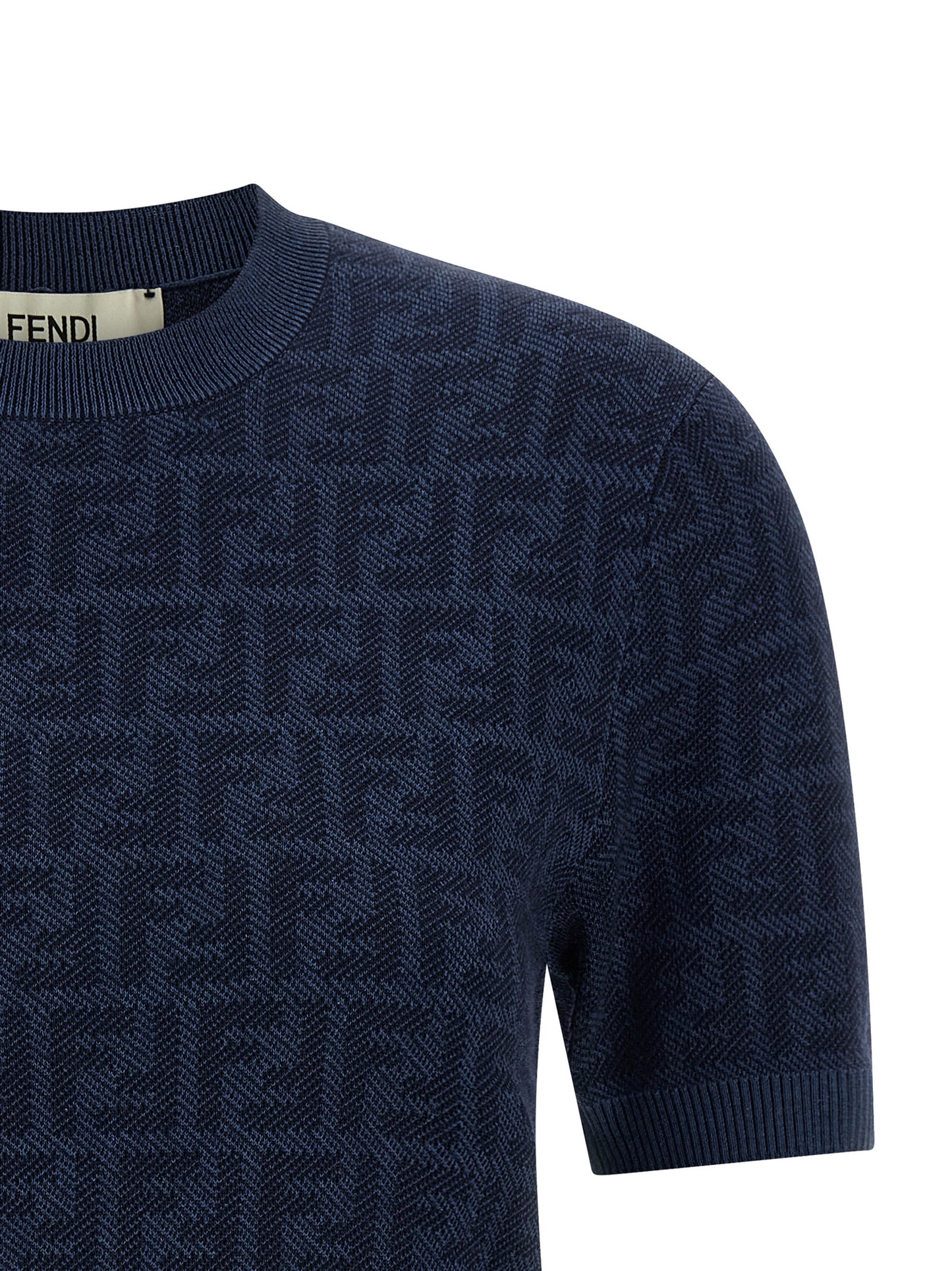 Fendi Jacquard Sweater — Blue Knitwear for Women