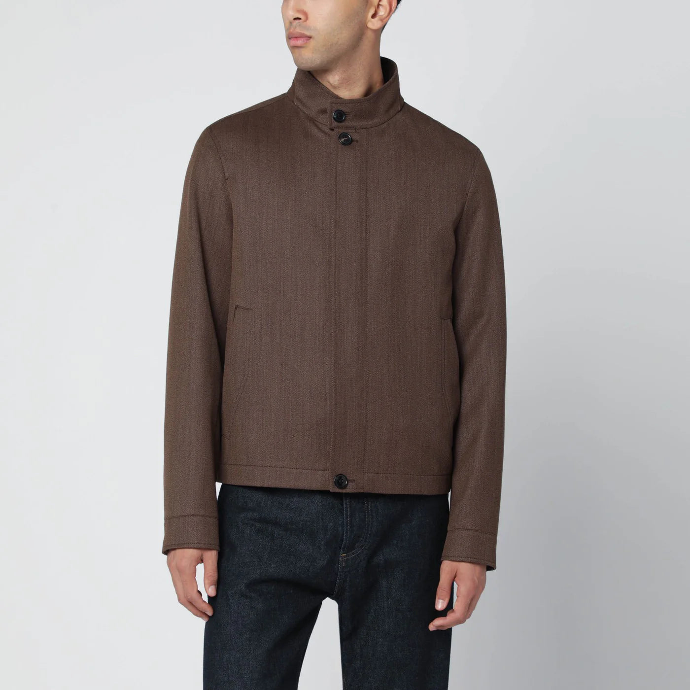 ZEGNA Brown Wool Jacket — Men's Luxury Jacket