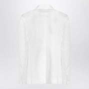 Dolce &amp; Gabbana Veste blanche en coton à simple boutonnage