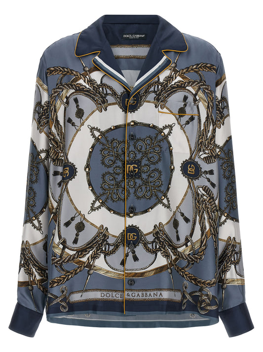 Dolce & Gabbana Cargo Shirt — Men's Silk Bowling Shirt