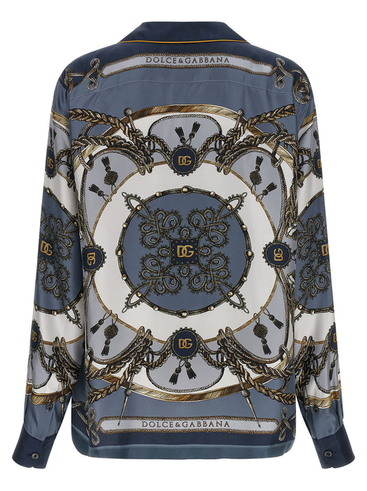 Dolce & Gabbana Cargo Shirt — Men's Silk Bowling Shirt