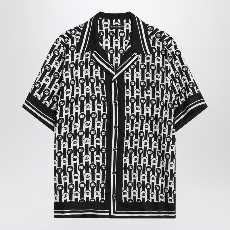 Dolce &amp; Gabbana Dolce&amp;Gabbana Chemise hawaïenne en twill de soie imprimé