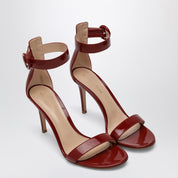 Gianvito Rossi Bordeaux Sandal Portofino 85