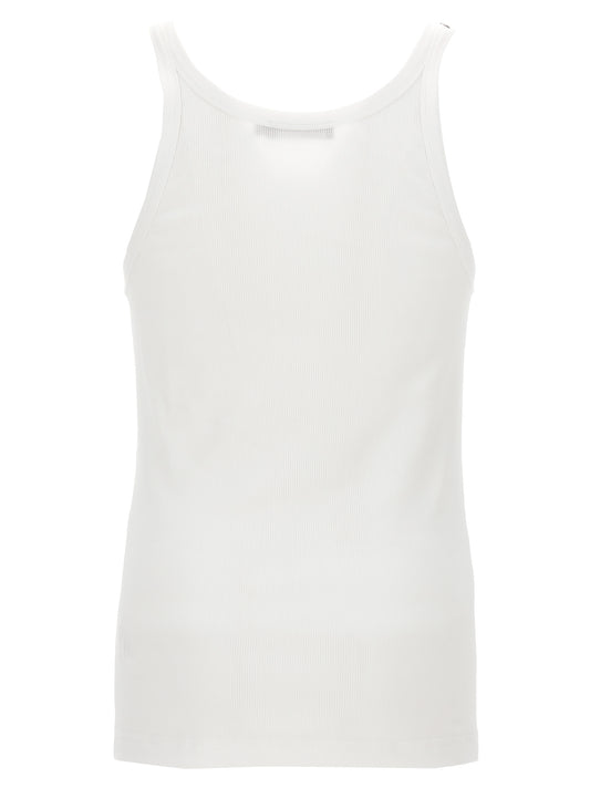 Dolce & Gabbana Ribbed Tank Top — Men’s White Topwear