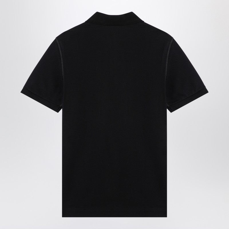 Dolce & Gabbana Black polo with logo plaque