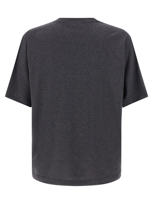 Dolce & Gabbana Flocked Print T-shirt for Men — Gray
