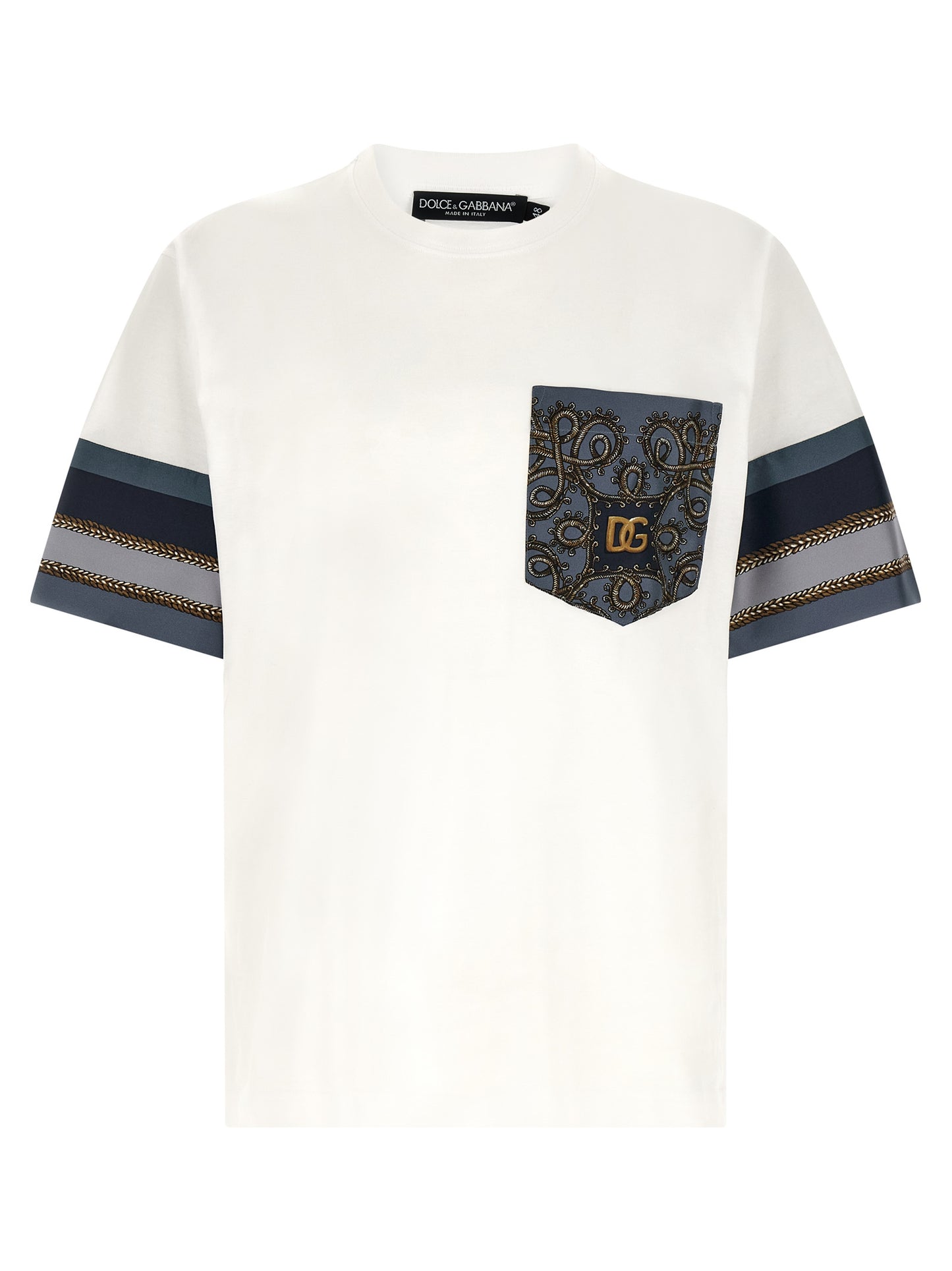 Dolce & Gabbana Cargo Silk Insert T-shirt for Men