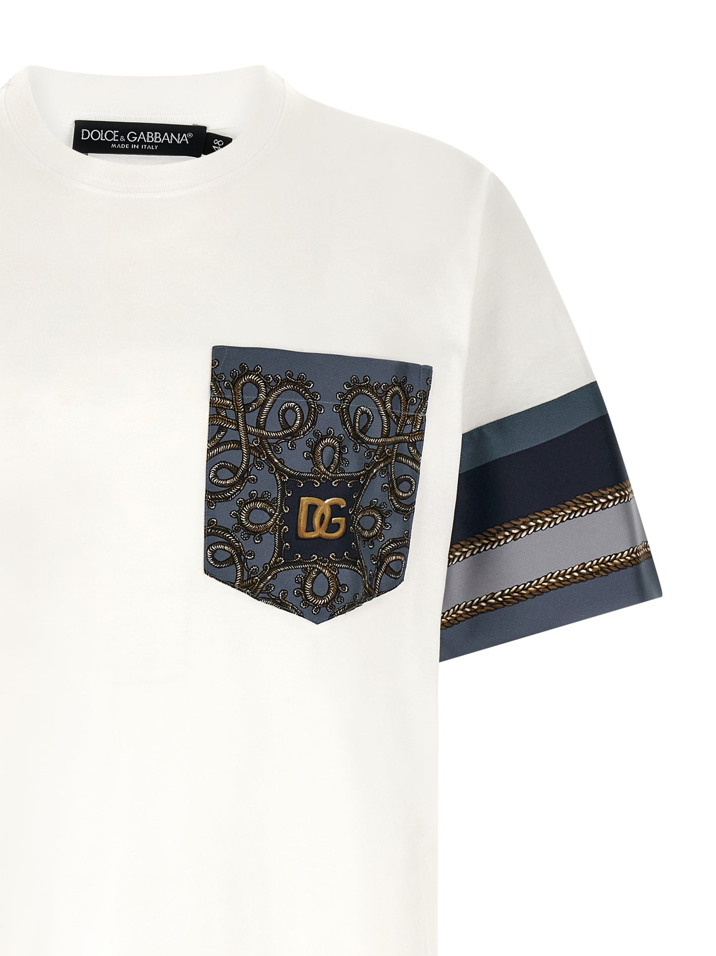 Dolce & Gabbana Cargo Silk Insert T-shirt for Men