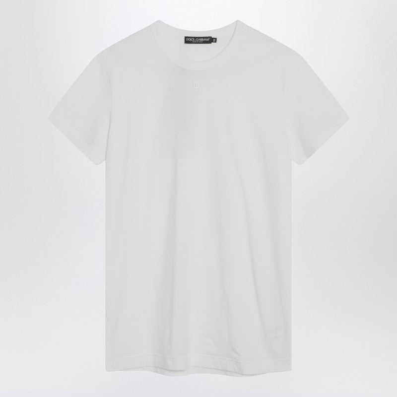 Dolce & Gabbana Dolce&Gabbana White t-shirt with logo embroidery